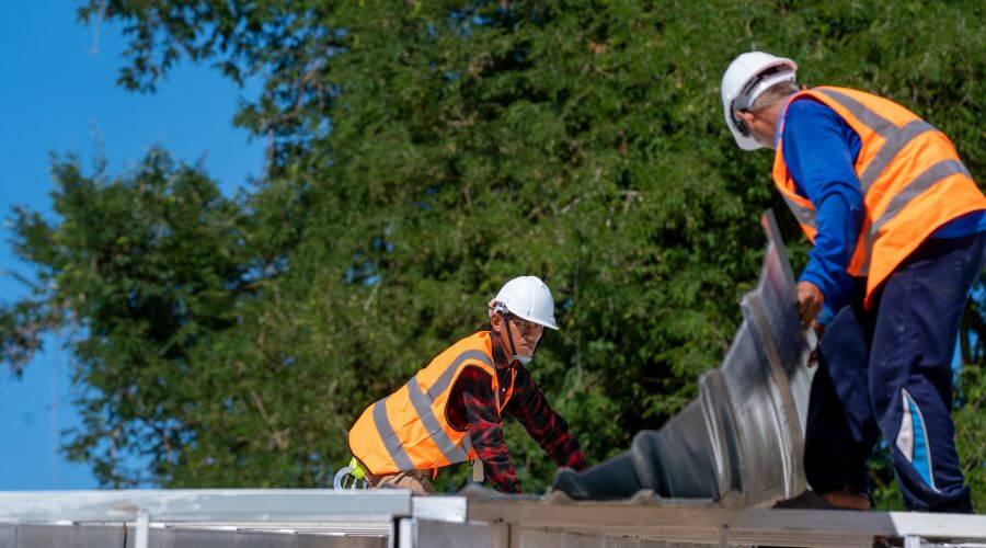 Professional metal roof installation in Fish Creek, WI